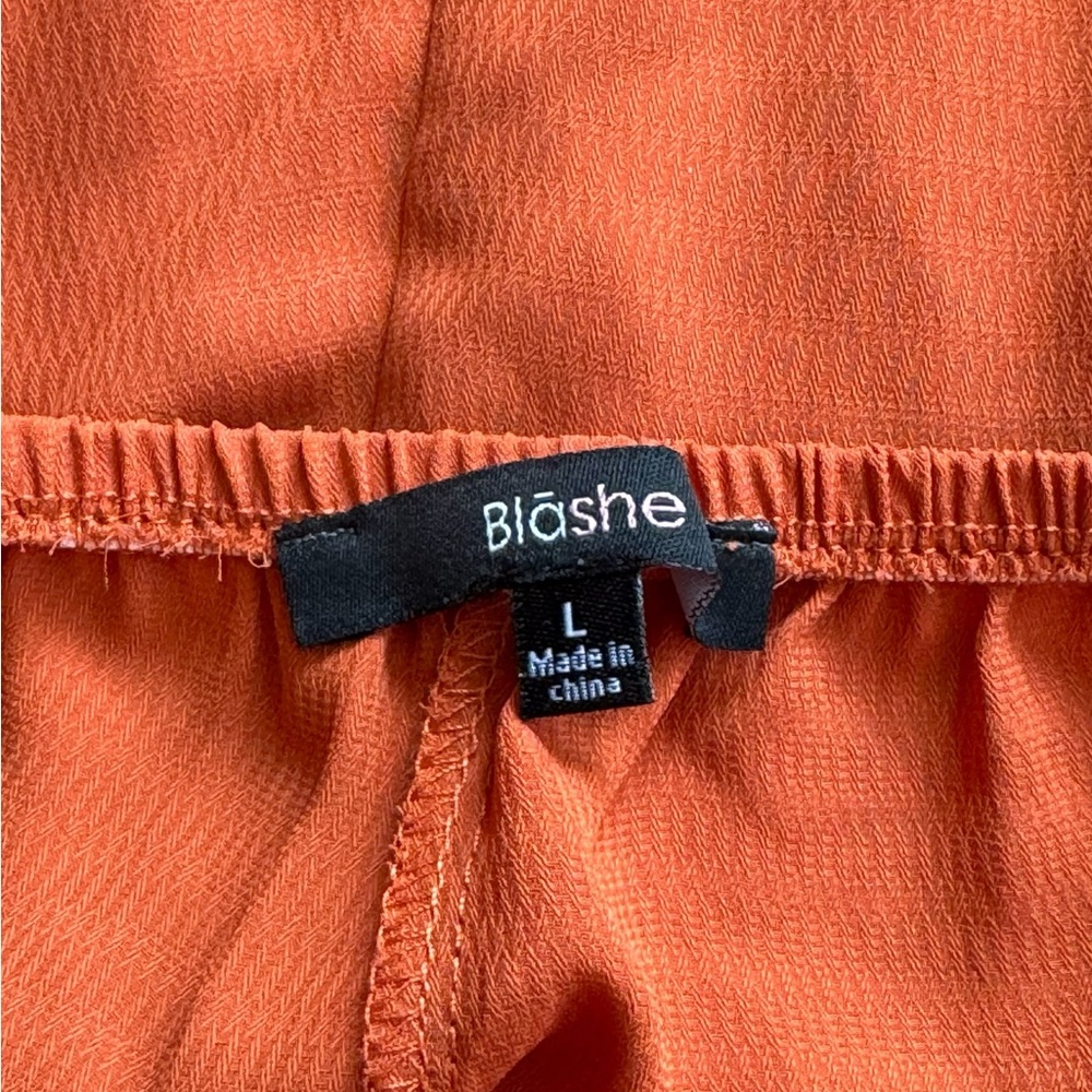 Gorgeous Blashe Orange Wide Leg Open Back Jumpsuit - Picture 12 of 12